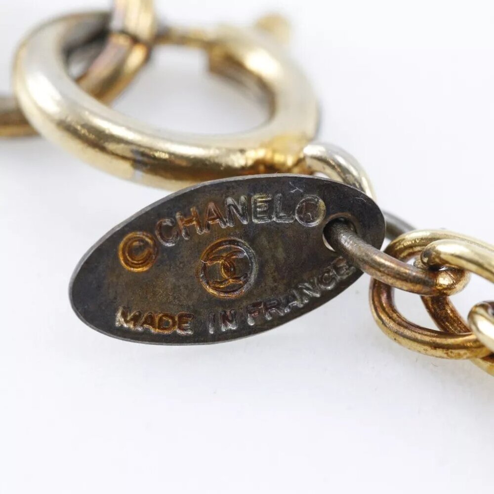 CHANEL COCO Mark Necklace vintage Plated Gold 36.4g Women - Picture 5 of 8